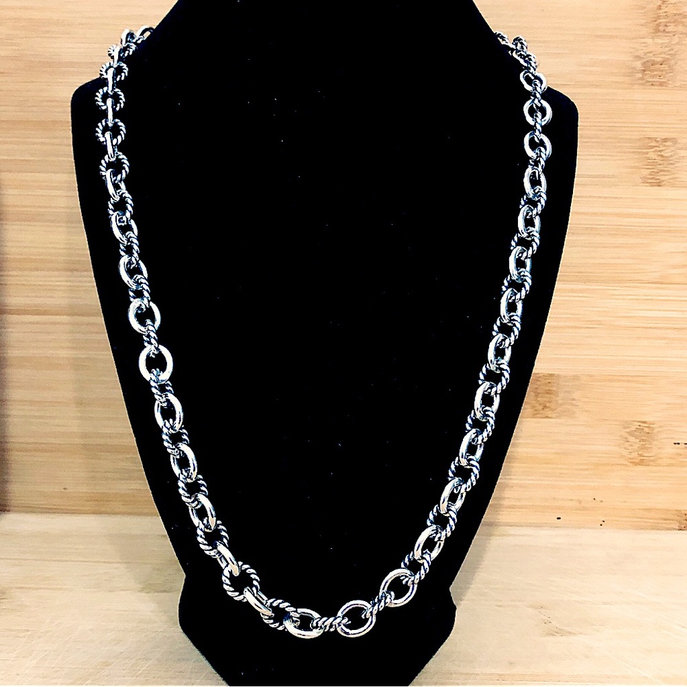 $398  Long, Large Designer Estate Chain  84.8 Gram  Sterling  925